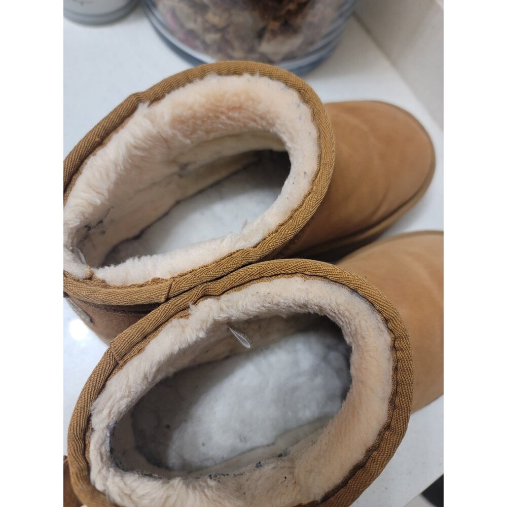 UGG Mini Ankle Suede Boots | Australian Sheepskin | Water Resistant| Sz 12 Brown - Picture 10 of 10